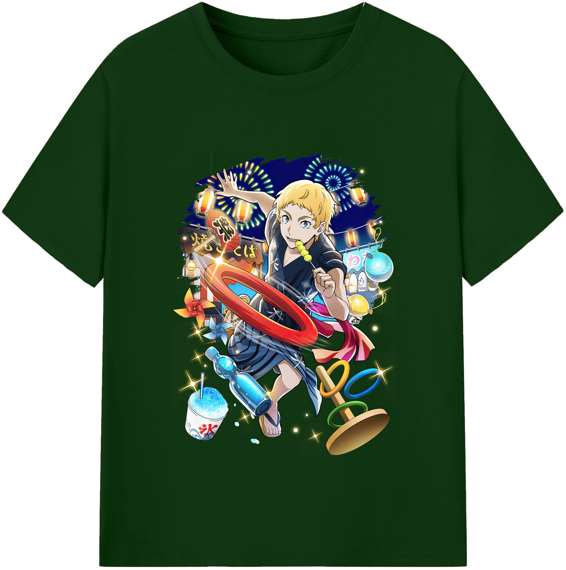 （画像用） 文豪ストレイドッグス Bungo Stray Dogs 綿100％半袖Tシャツ（フロントプリント）